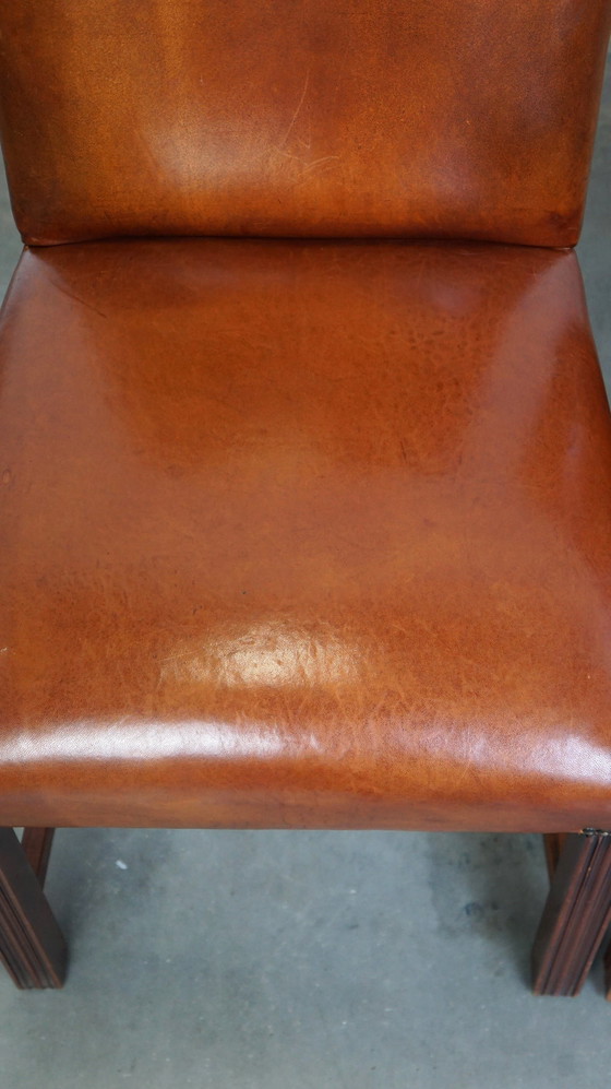 Image 1 of 4 X Sheep Leather Dining Chair