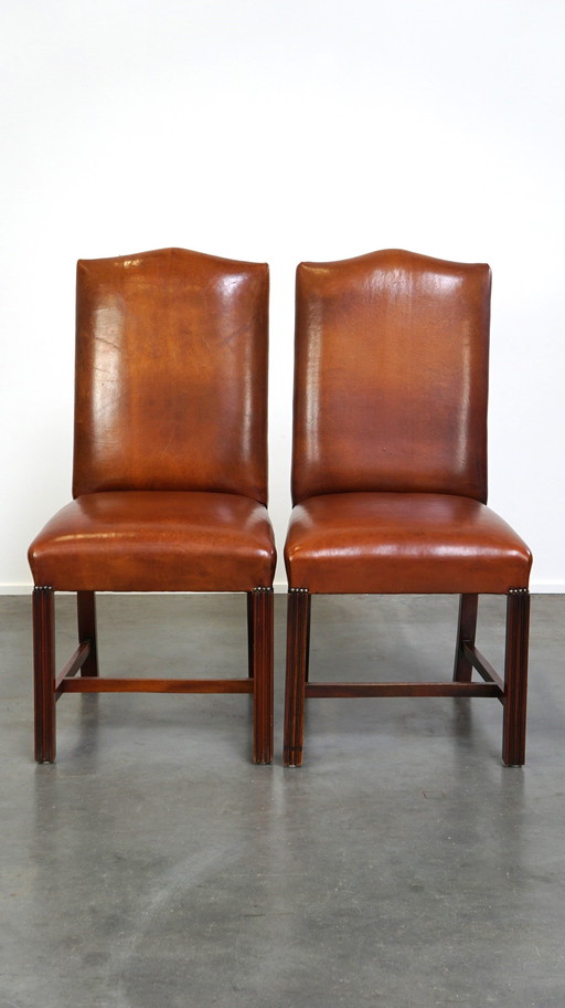 4 X Sheep Leather Dining Chair