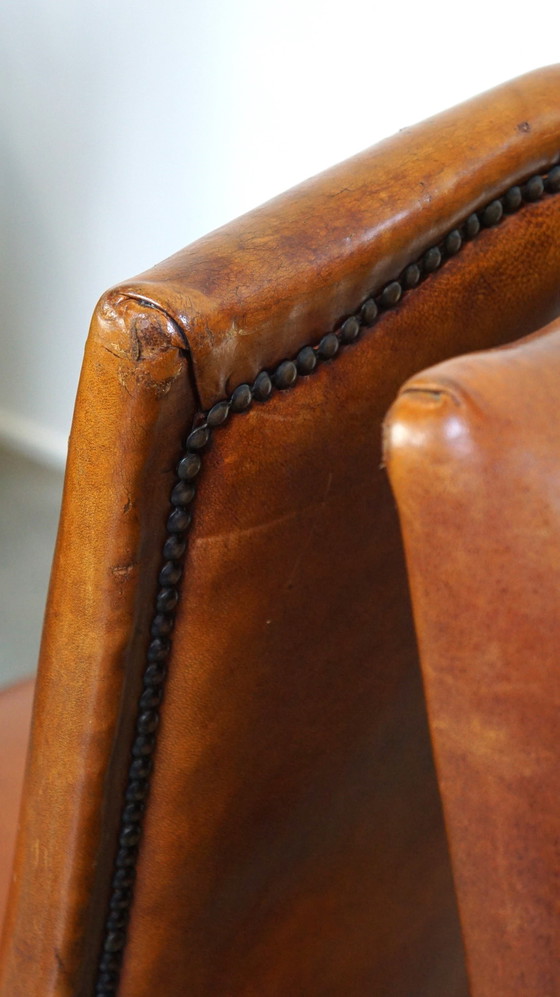 Image 1 of 4 X Sheep Leather Dining Chair