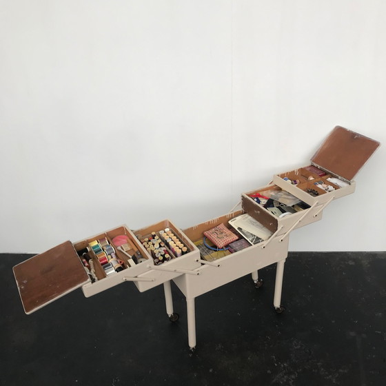 Image 1 of Vintage Sewing Cabinet