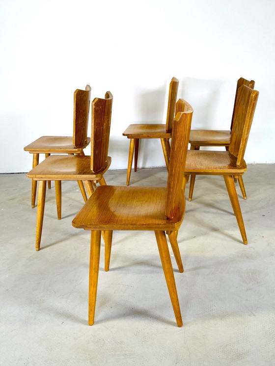 Image 1 of Set Of 6 Brutalist Chairs