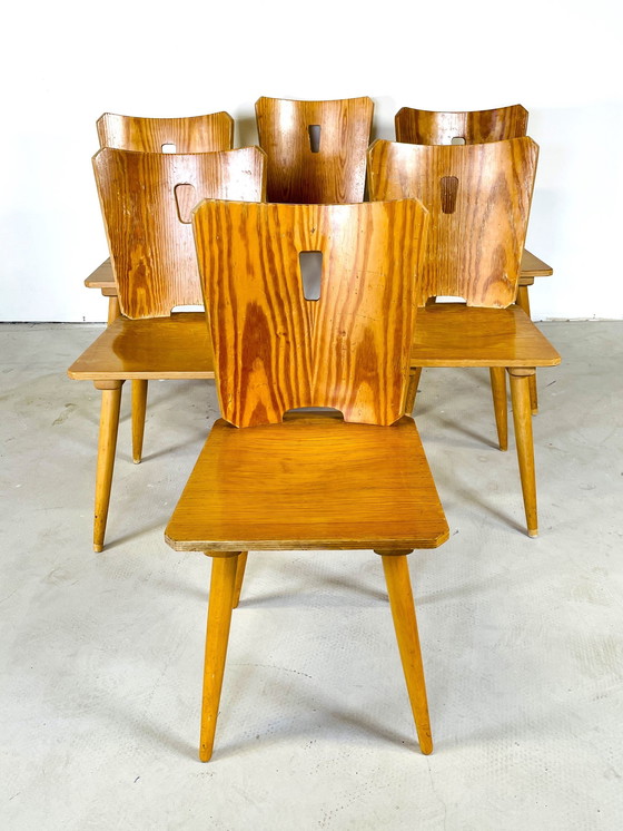 Image 1 of Set Of 6 Brutalist Chairs