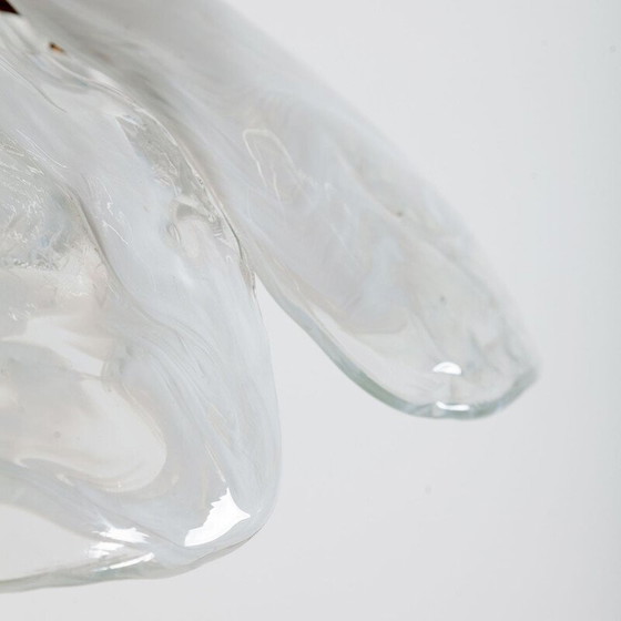 Image 1 of Vintage ice glass pendant lamp by J.T. Kalmar for Kalmar, 1970s