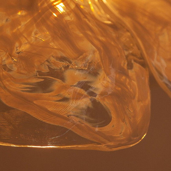 Image 1 of Vintage ice glass pendant lamp by J.T. Kalmar for Kalmar, 1970s