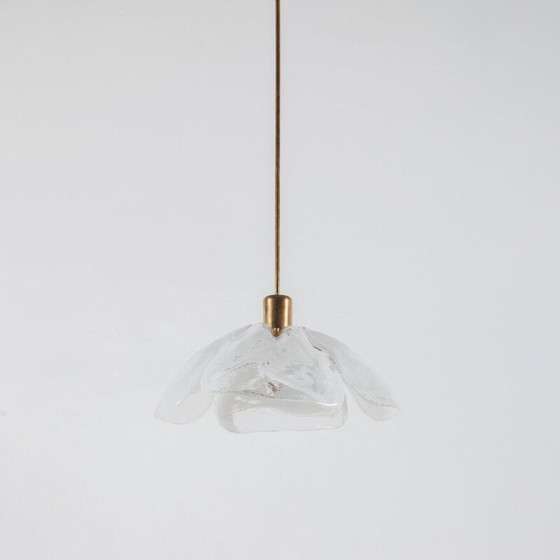 Image 1 of Vintage ice glass pendant lamp by J.T. Kalmar for Kalmar, 1970s