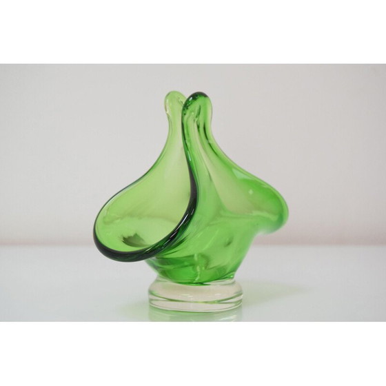 Image 1 of Vintage art glass bowl by Josef Hospodka for Chribska Glassworks, Czechoslovakia 1960