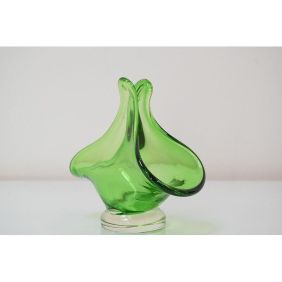 Image 1 of Vintage art glass bowl by Josef Hospodka for Chribska Glassworks, Czechoslovakia 1960