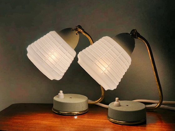 Image 1 of Pair of bedside lamps 1950s