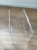 Minimalist Lucite Lecture Holder 1970s/80s, Vintage Rack