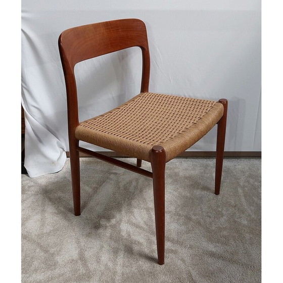 Image 1 of Set of 4 vintage chairs model " 75 " by Niels Otto Moller, Denmark 1960