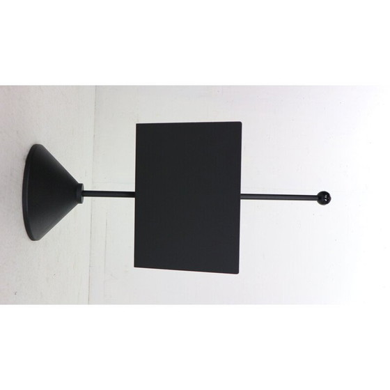 Image 1 of Revistero vintage minimalista de metal negro de Porada Arredi, Italia, 1980