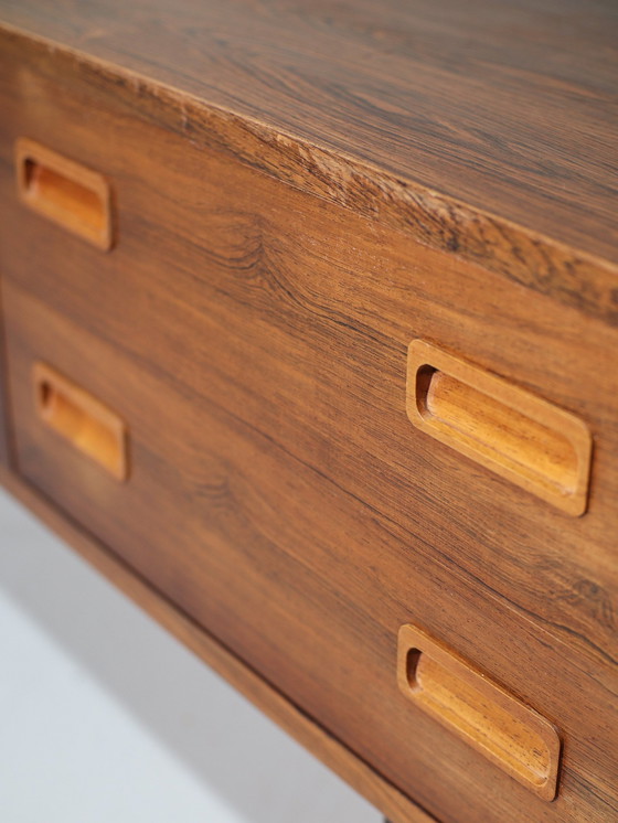 Image 1 of Low Drawer Cabinet Danish Hundevad Rosewood