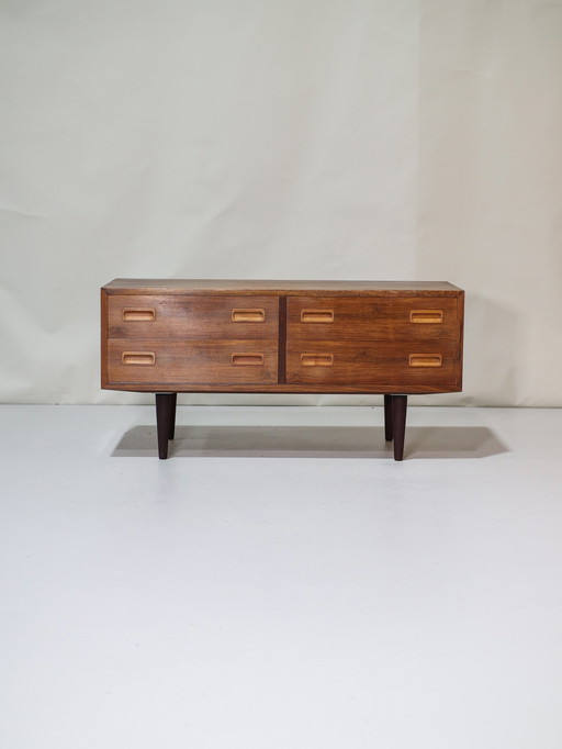 Low Drawer Cabinet Danish Hundevad Rosewood