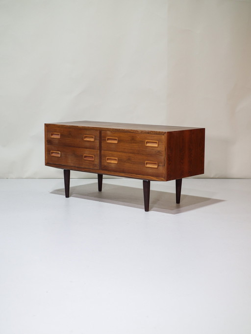 Low Drawer Cabinet Danish Hundevad Rosewood