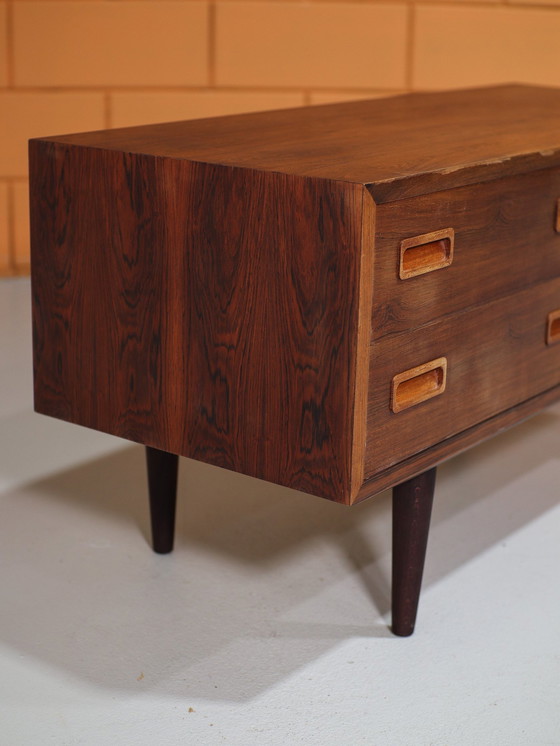 Image 1 of Low Drawer Cabinet Danish Hundevad Rosewood