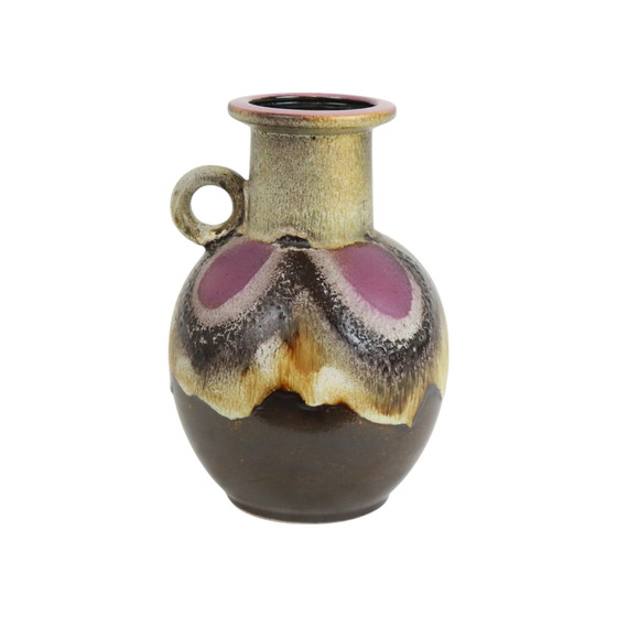 Image 1 of Fat Lava Vase Purple West Germany