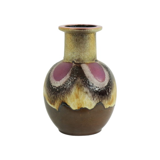 Image 1 of Vase en lave gras Violet Allemagne de l'Ouest