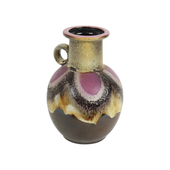 Image 1 of Fat Lava Vase Purple West Germany