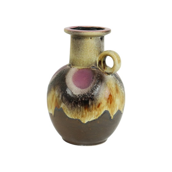 Image 1 of Fat Lava Vase Purple West Germany