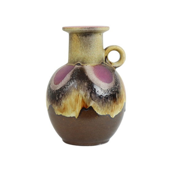 Image 1 of Fat Lava Vase Purple West Germany