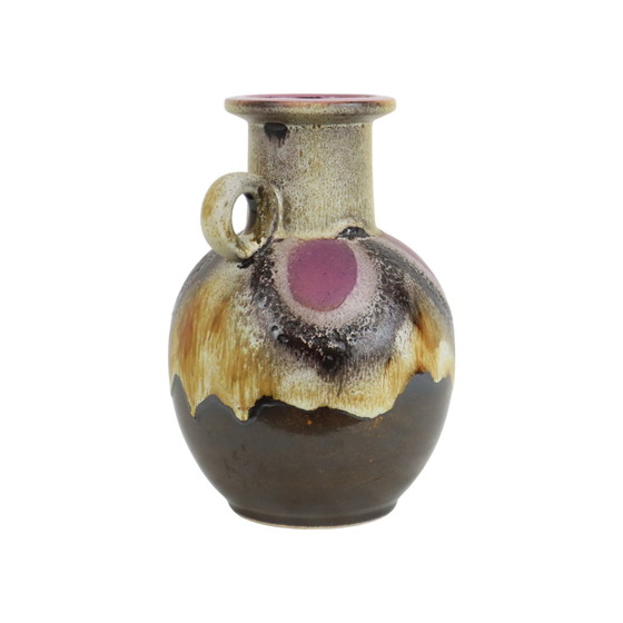 Image 1 of Fat Lava Vase Purple West Germany