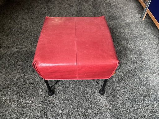 Hocker Charly Van Montis - Red Leather