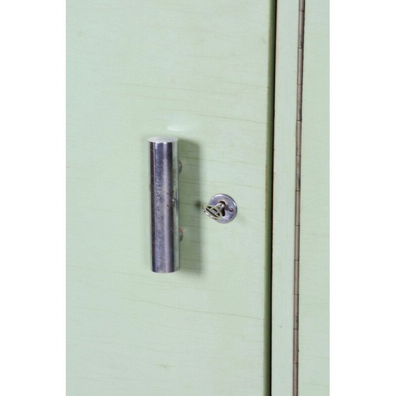 Image 1 of Vintage Bauhaus green chrome cabinet for Hynek Gottwald, Czechoslovakia 1930
