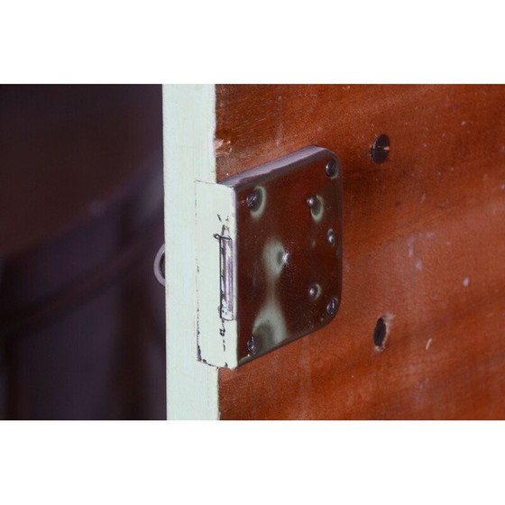 Image 1 of Vintage Bauhaus green chrome cabinet for Hynek Gottwald, Czechoslovakia 1930