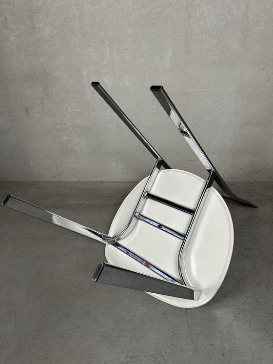Image 1 of 6 sillas de comedor Cattelan Italia - Cuero y cromo