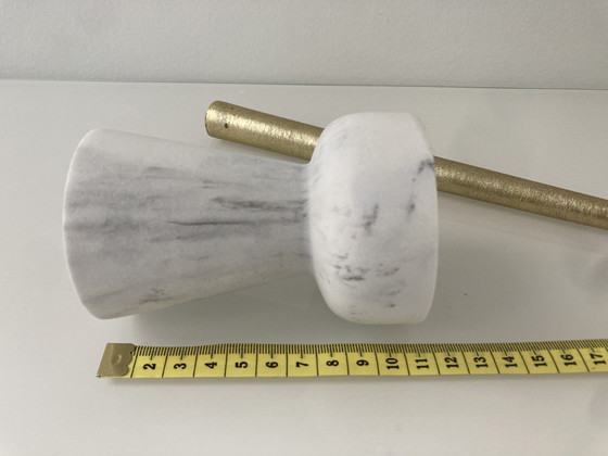 Image 1 of Design Candlestick Of White Marble