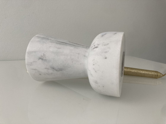 Image 1 of Design Candlestick Of White Marble