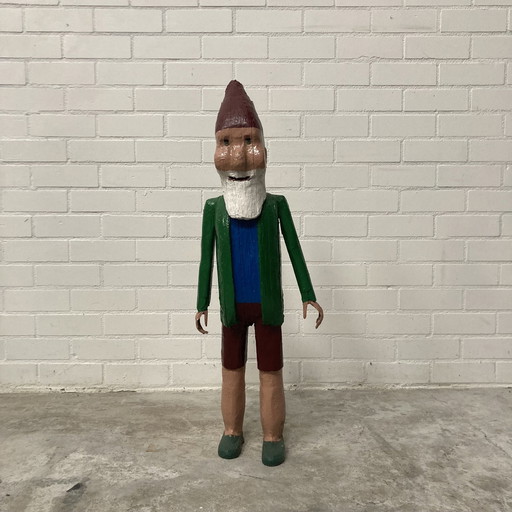 Old Wooden Statue Gnome