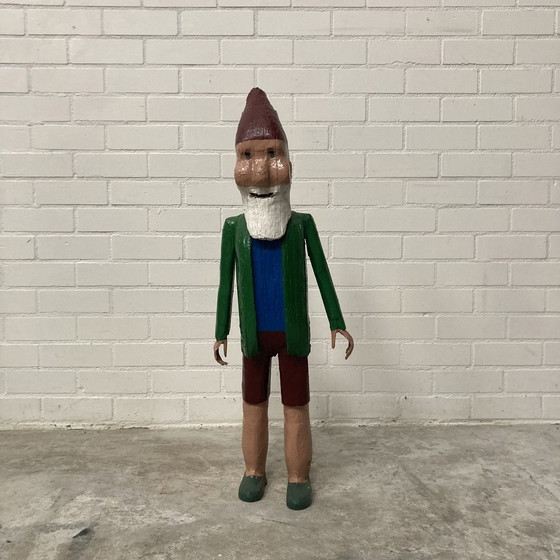 Image 1 of Old Wooden Statue Gnome