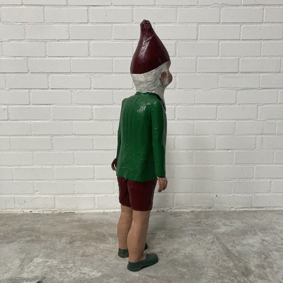 Image 1 of Old Wooden Statue Gnome