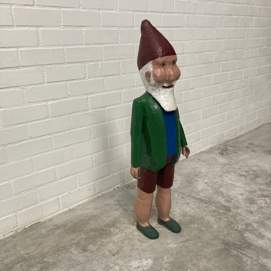 Image 1 of Old Wooden Statue Gnome