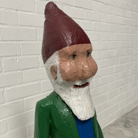 Image 1 of Old Wooden Statue Gnome