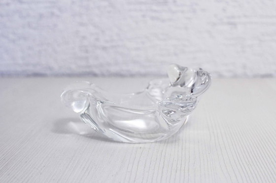 Image 1 of Teddy bear Vannes le Châtel crystal ashtray