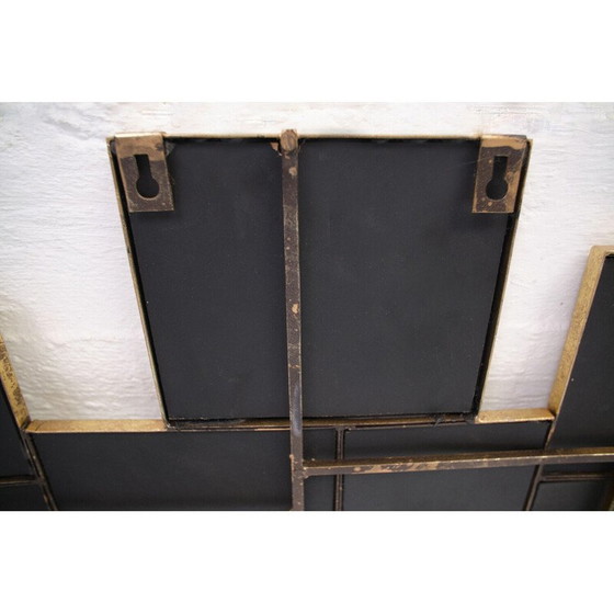 Image 1 of Specchio vintage in metallo dorato, Francia 1950