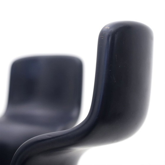 Image 1 of Appendiabiti vintage in fibra di vetro blu, anni '60