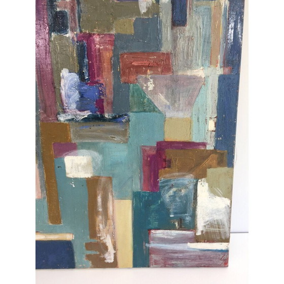 Image 1 of Vintage modern art painting, 1960