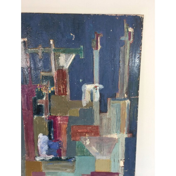 Image 1 of Vintage modern art painting, 1960