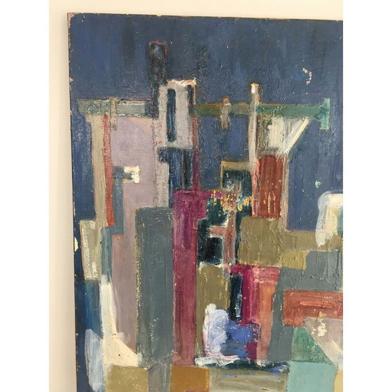 Image 1 of Vintage modern art painting, 1960