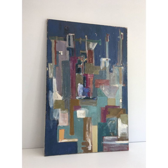 Image 1 of Vintage modern art painting, 1960