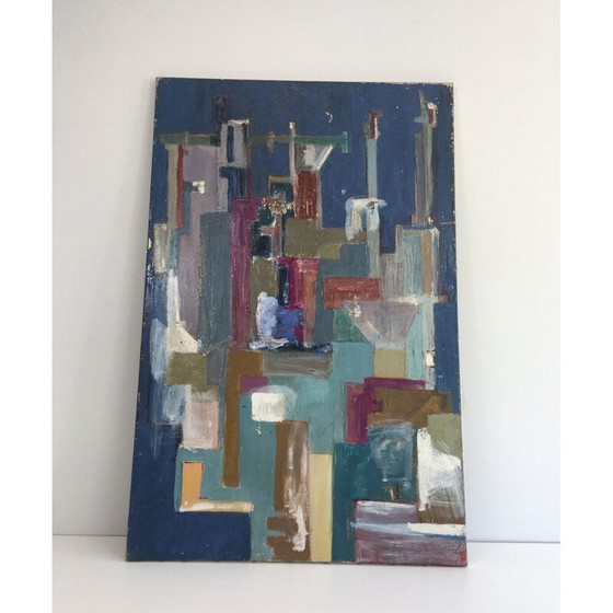 Image 1 of Vintage modern art painting, 1960