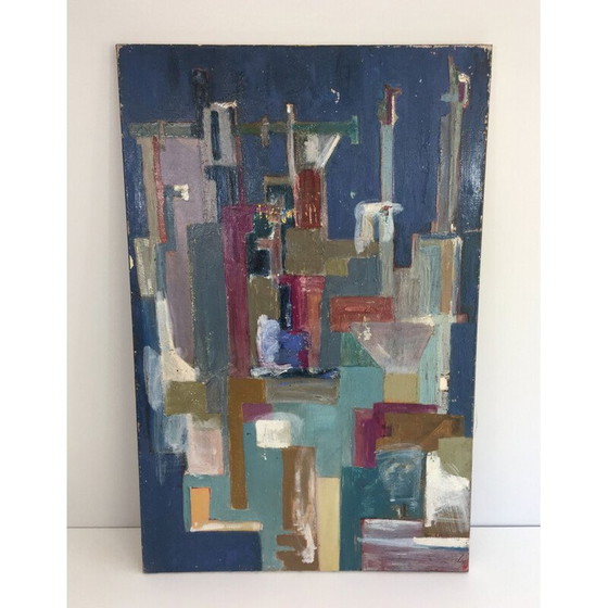 Image 1 of Vintage modern art painting, 1960