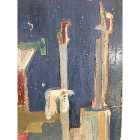 Image 1 of Vintage modern art painting, 1960