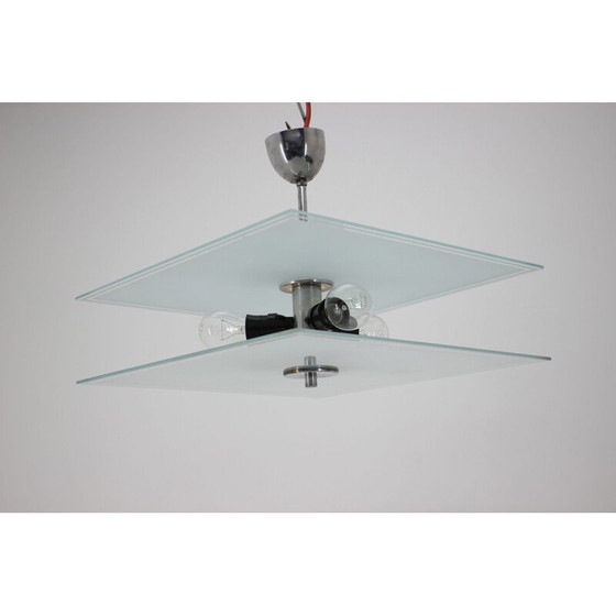 Image 1 of Vintage chrome chandelier, 1940