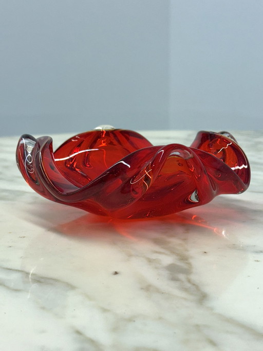 Murano Bowl Ashtray Sommerso Technique