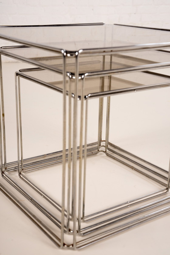 Image 1 of Isocele graphical nesting tables by Max Sauze