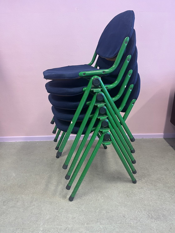 Image 1 of 5x Vintage Stacking Chairs